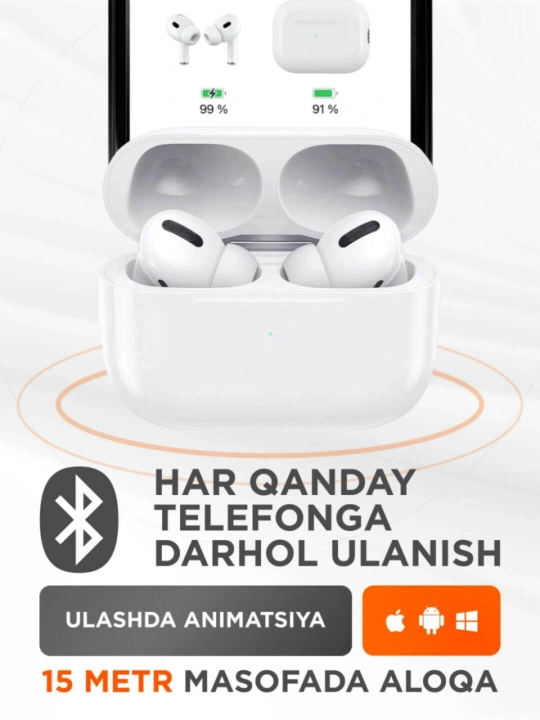 Беспроводные наушники Pods Pro 2 , Bluetooth, сенсорные, для iPhone и Android