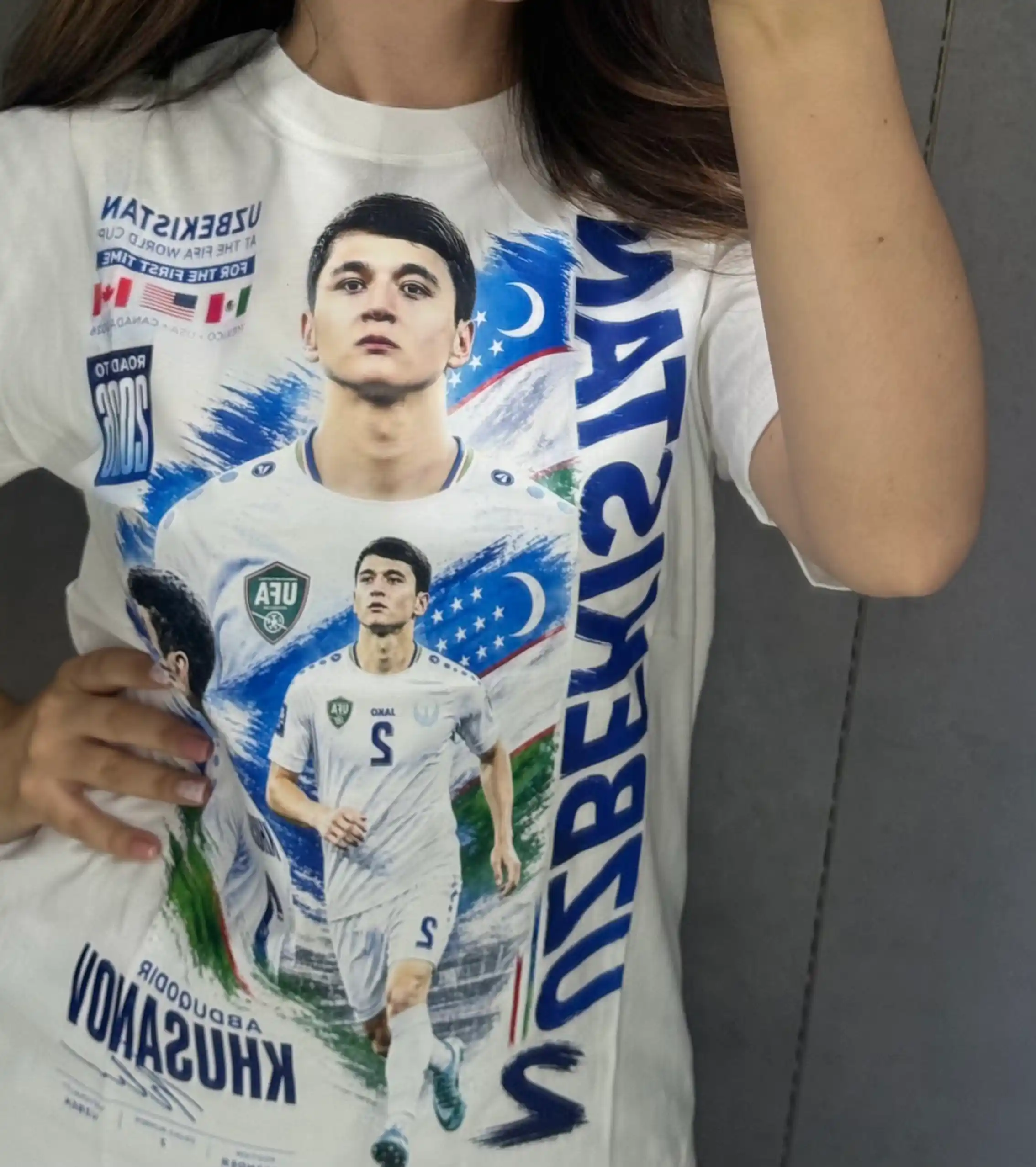 Oʻzbekiston terma jamoasi futbolkasi FIFA World Cup 2026. 100% paxta
