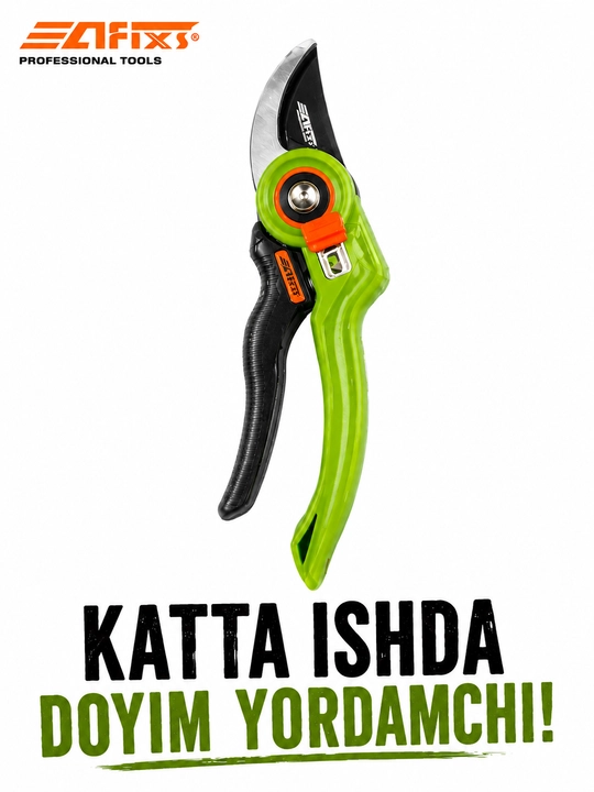 Bog‘ sekatori / Daraxt va gul shoxlarini kesish uchun qo‘l qaychisi, SK5 pichoqli, 20 mm - 