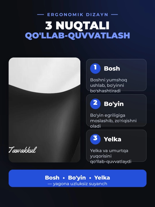 Avtomobil uchun ortopedik yostiq, bo'yin yostig'i va mashina yostiqchasi