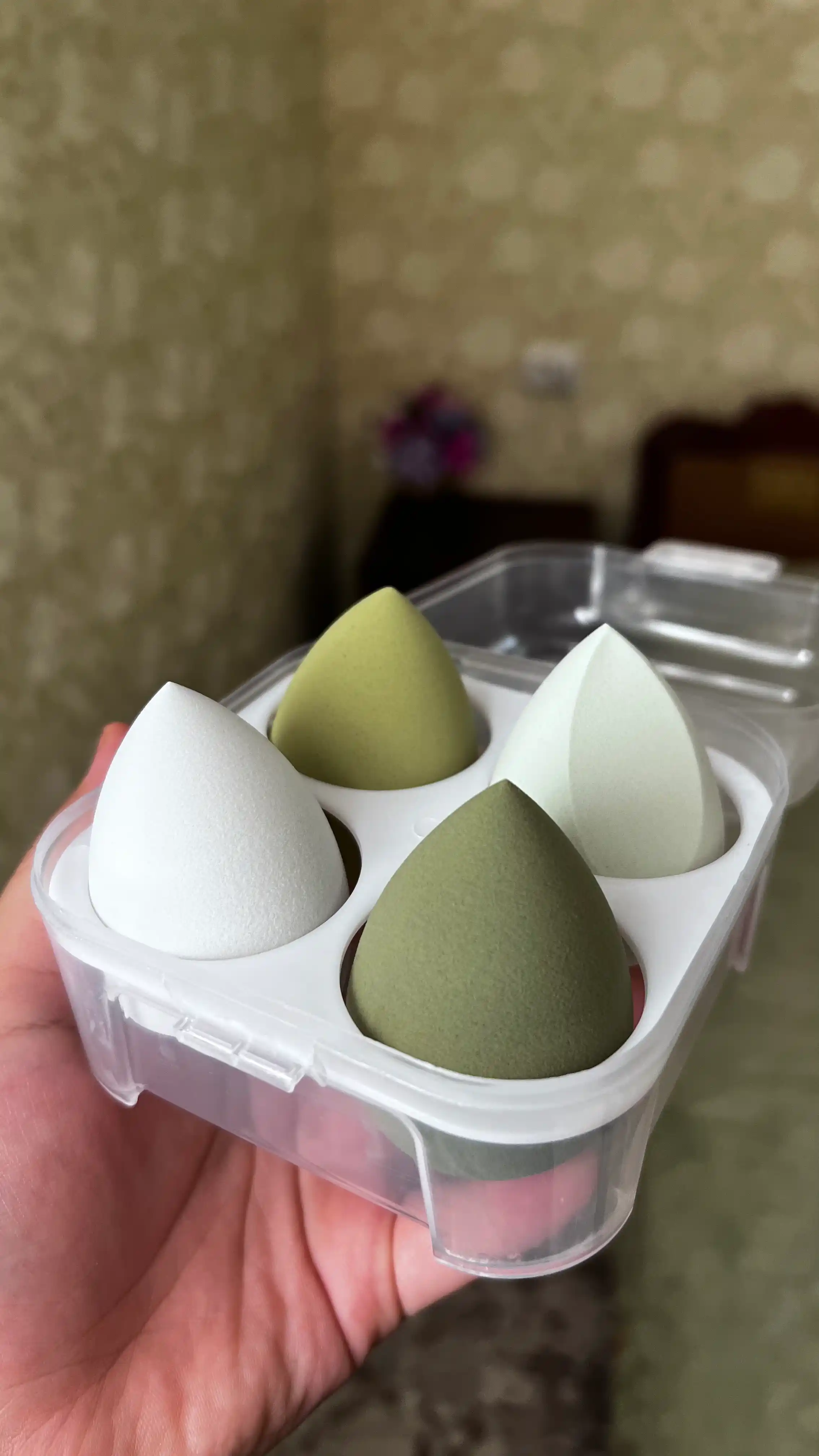 Спонж для макияжа, косметическая губка, губка для лица,4 шт спонж