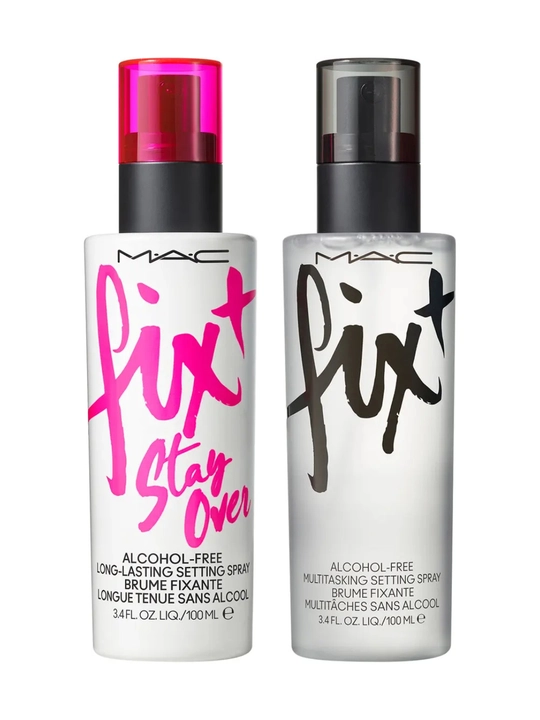 Набор фиксирующих спреев для макияжа MAC Fix+ Stay Over Night Fix Duo