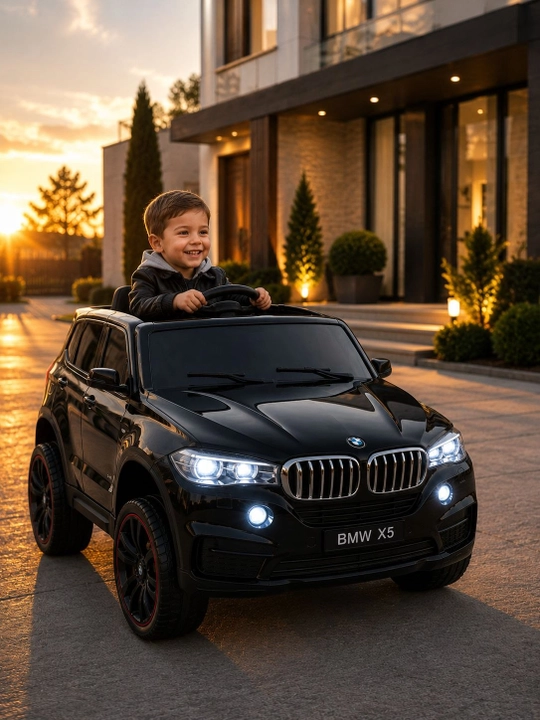 Детский электромобиль BMW X5 12V с пультом управления, LED и музыкой