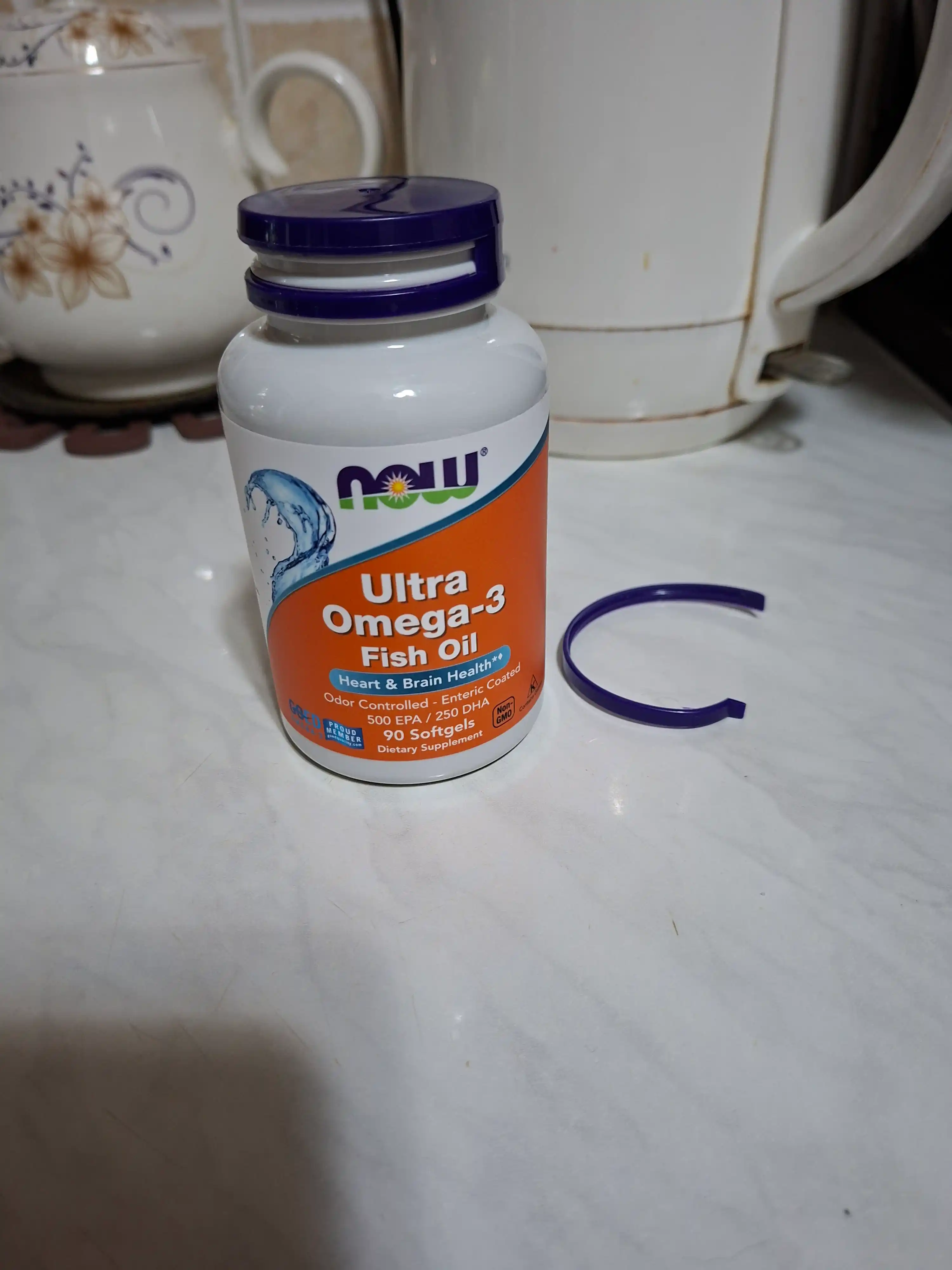 NOW Foods, Ultra omega-3, baliq yog‘i, 90 ta kapsula