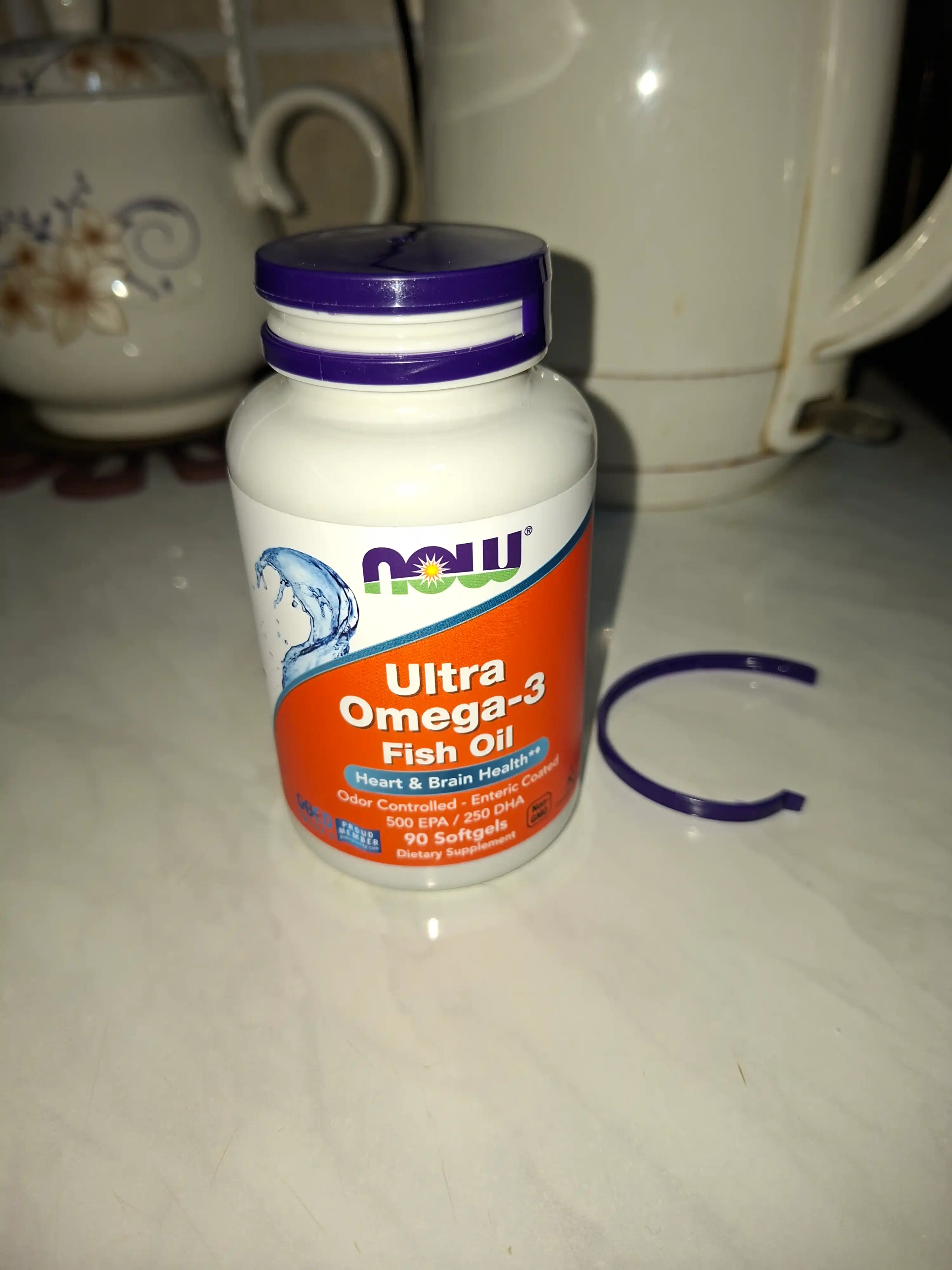 NOW Foods, Ultra omega-3, baliq yog‘i, 90 ta kapsula