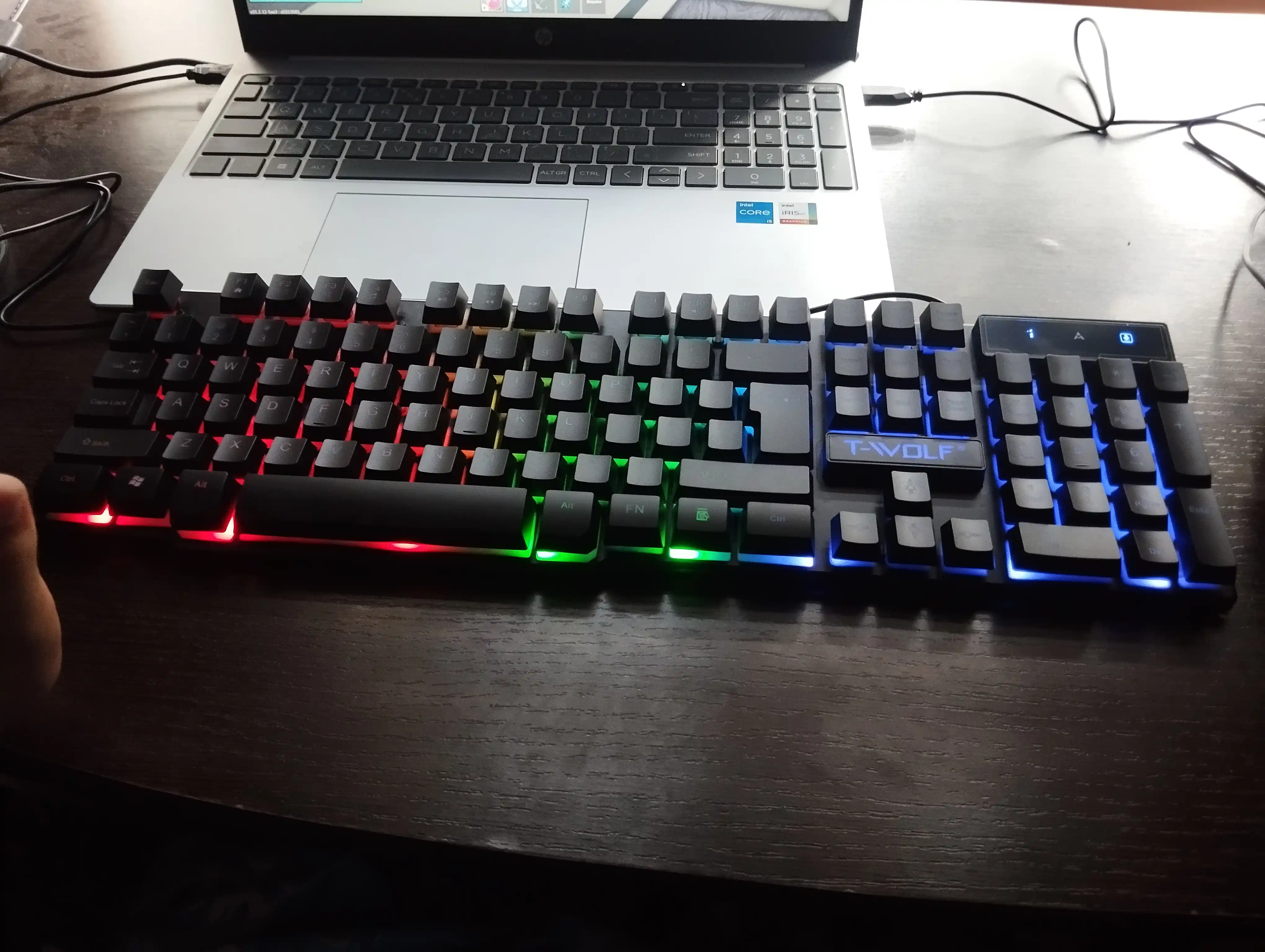TF200 RGB Gaming Klaviatura va Sichqoncha To‘plami + P9 Simsiz Quloqchin