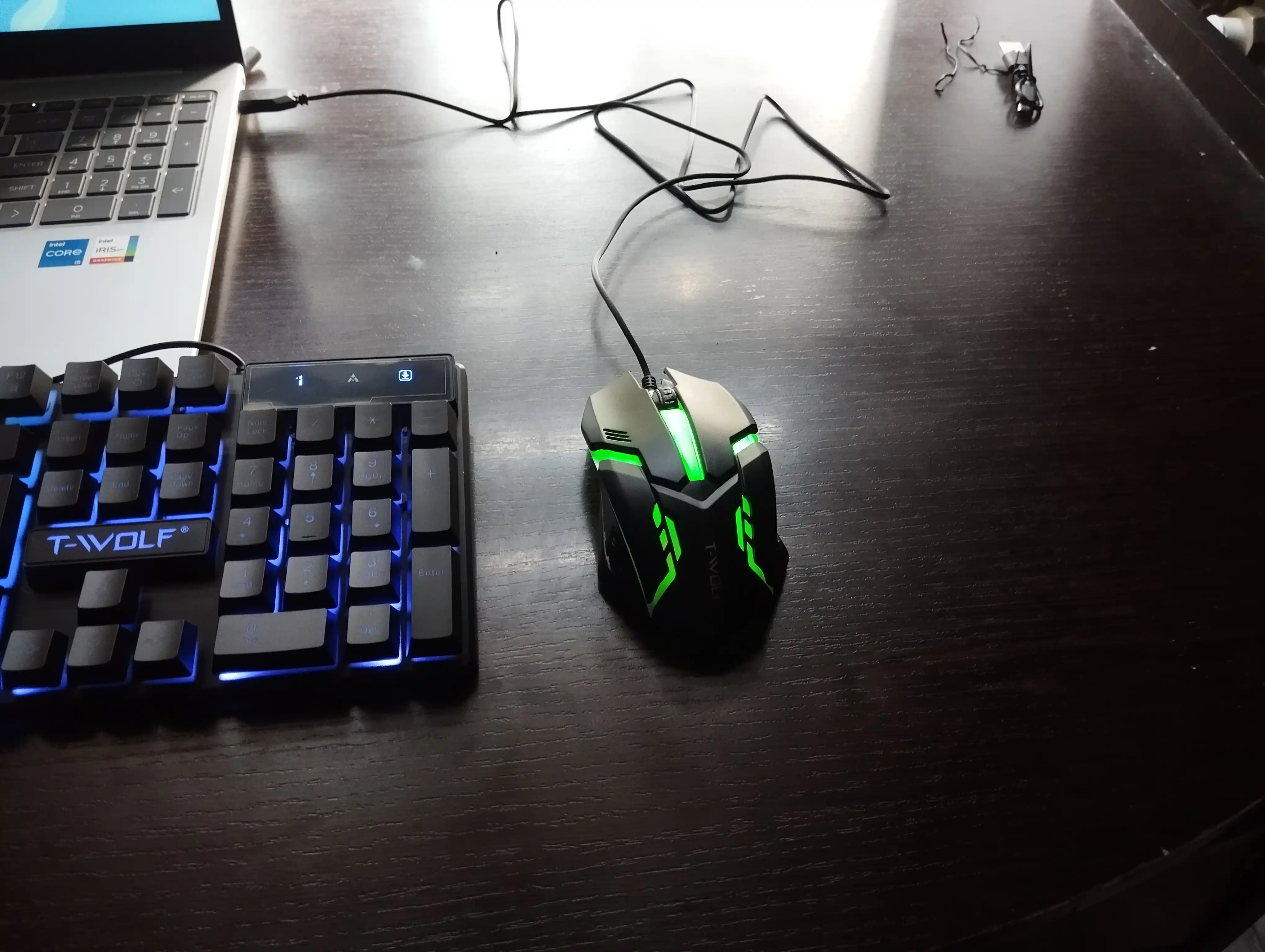TF200 RGB Gaming Klaviatura va Sichqoncha To‘plami + P9 Simsiz Quloqchin