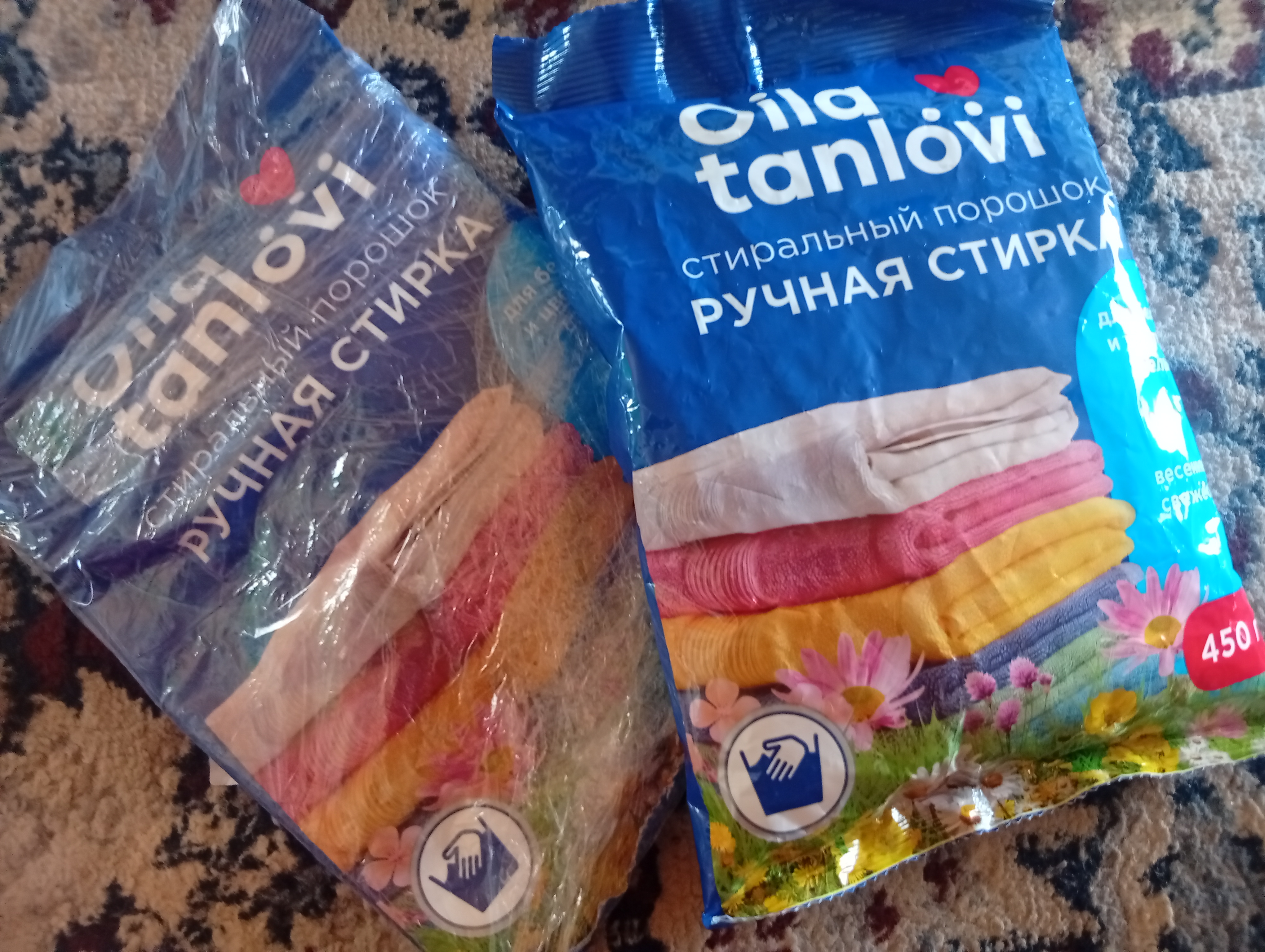 Kir yuvish kukuni Oila tanlovi "Bahor musaffoligi", qo'lda yuvish uchun, 450 g