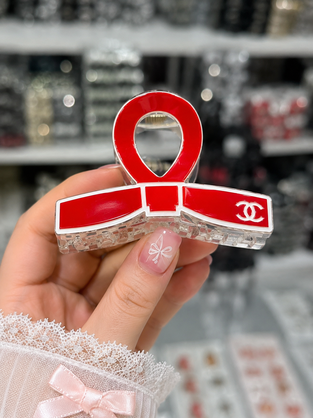 Soch qisqichi krabik, ayollar uchun premium zakolka, bantikli aksessuar - 