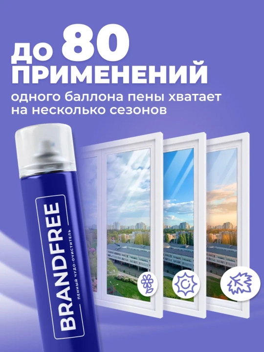 Oyna va ko‘zgular uchun ko‘pikli tozalagich, sirtlar uchun pena, 400 ml