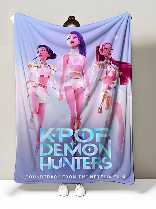 Minecraft / K-Pop Demon Hunters flisli pled 150x200 sm - 