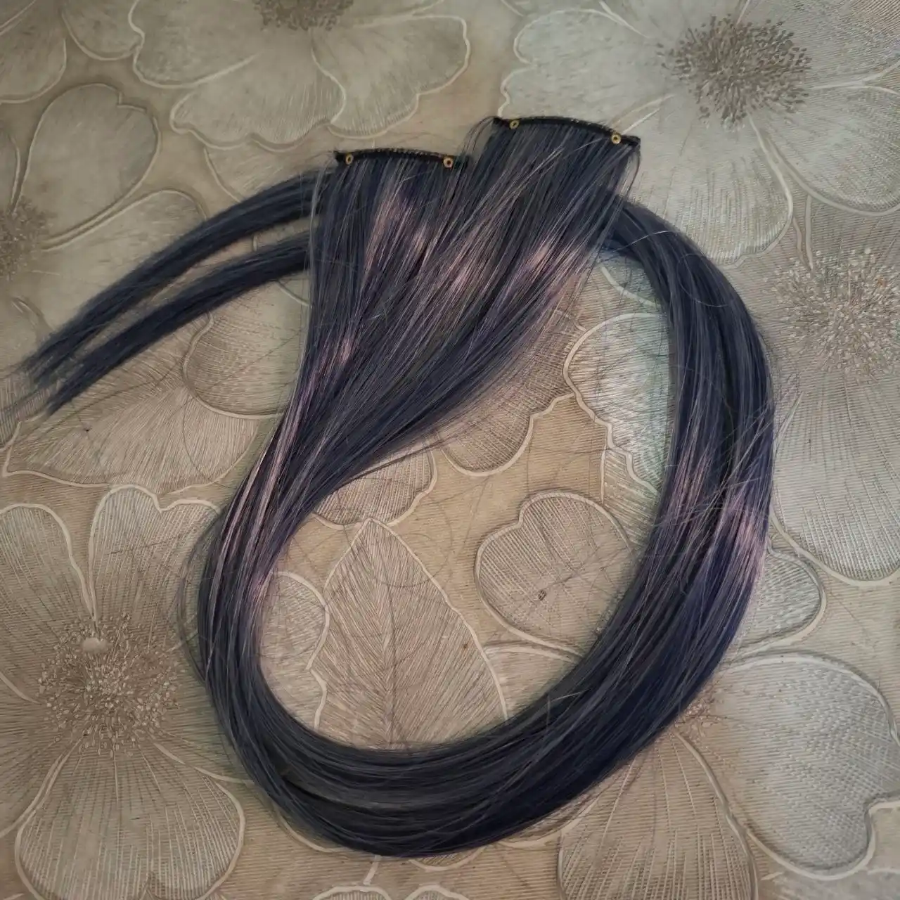 Rangli sochlar, ulama sochlar, uzun sochlar, kanekalon, 2 dona, pariklar