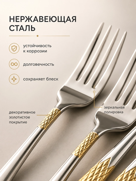 Набор столовых вилок 6 шт