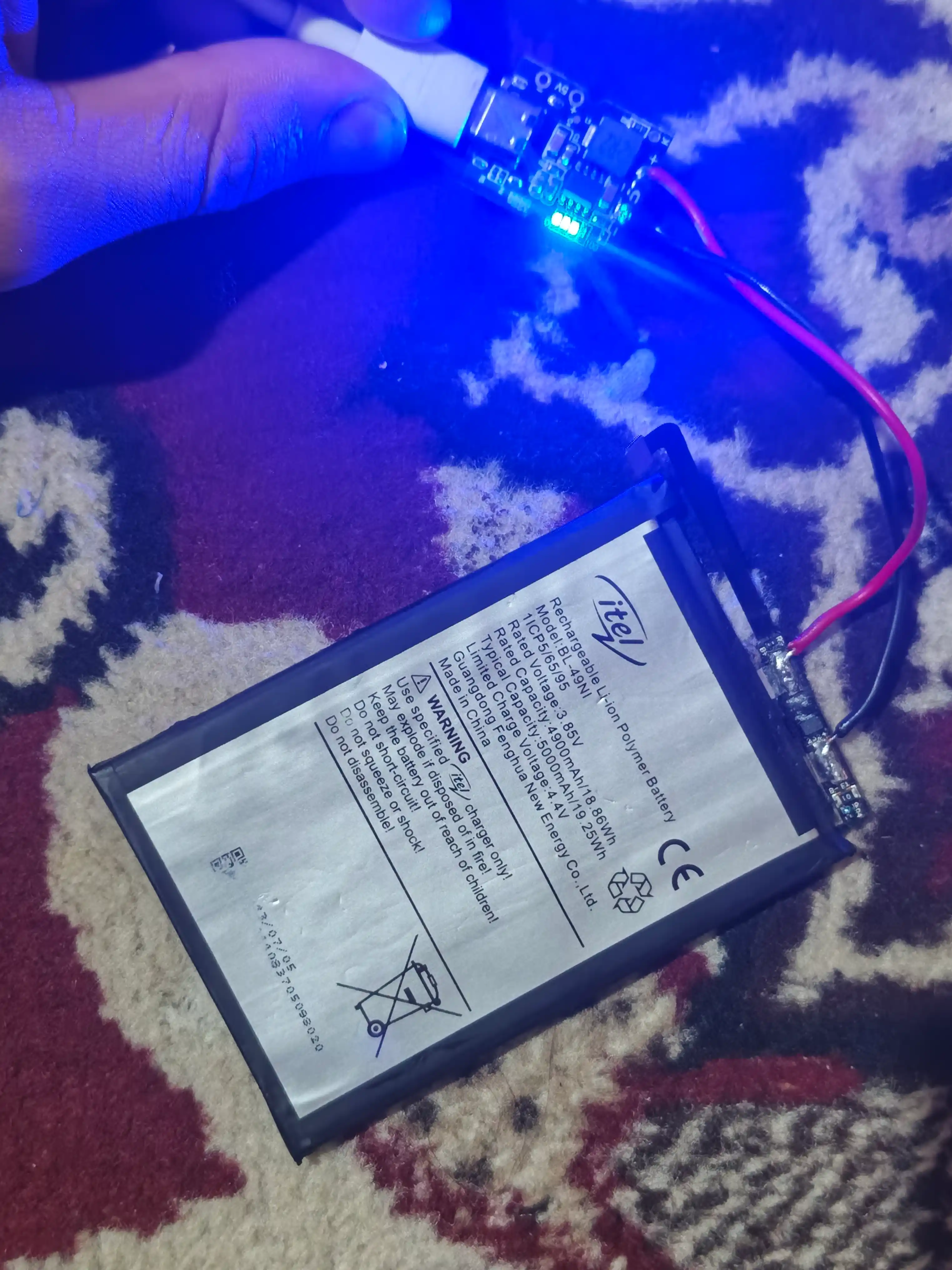 PowerBank zaryadlash-razryadlash moduli,Type-C kirishi, type-A chiqish. 5v 2A