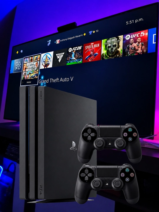 Playstation 4 PRO, 1 ТБ памяти + второй геймпад бонус + игры на готове - 