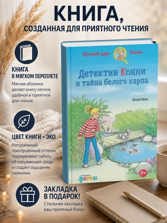 Yuliya Byome. Detektiv Konni va oq karpning siri - 