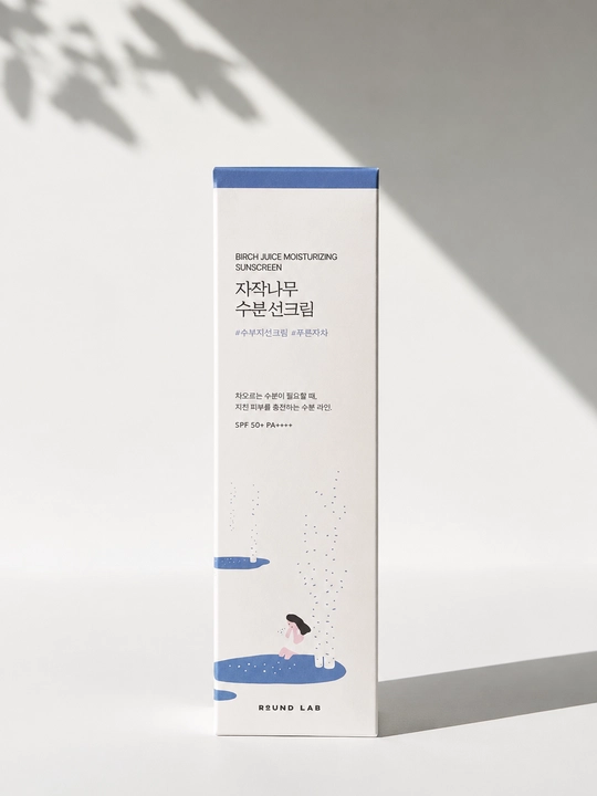 ROUND LAB Qayin sharbati bilan namlantiruvchi quyosh kremi SPF50+ PA++++