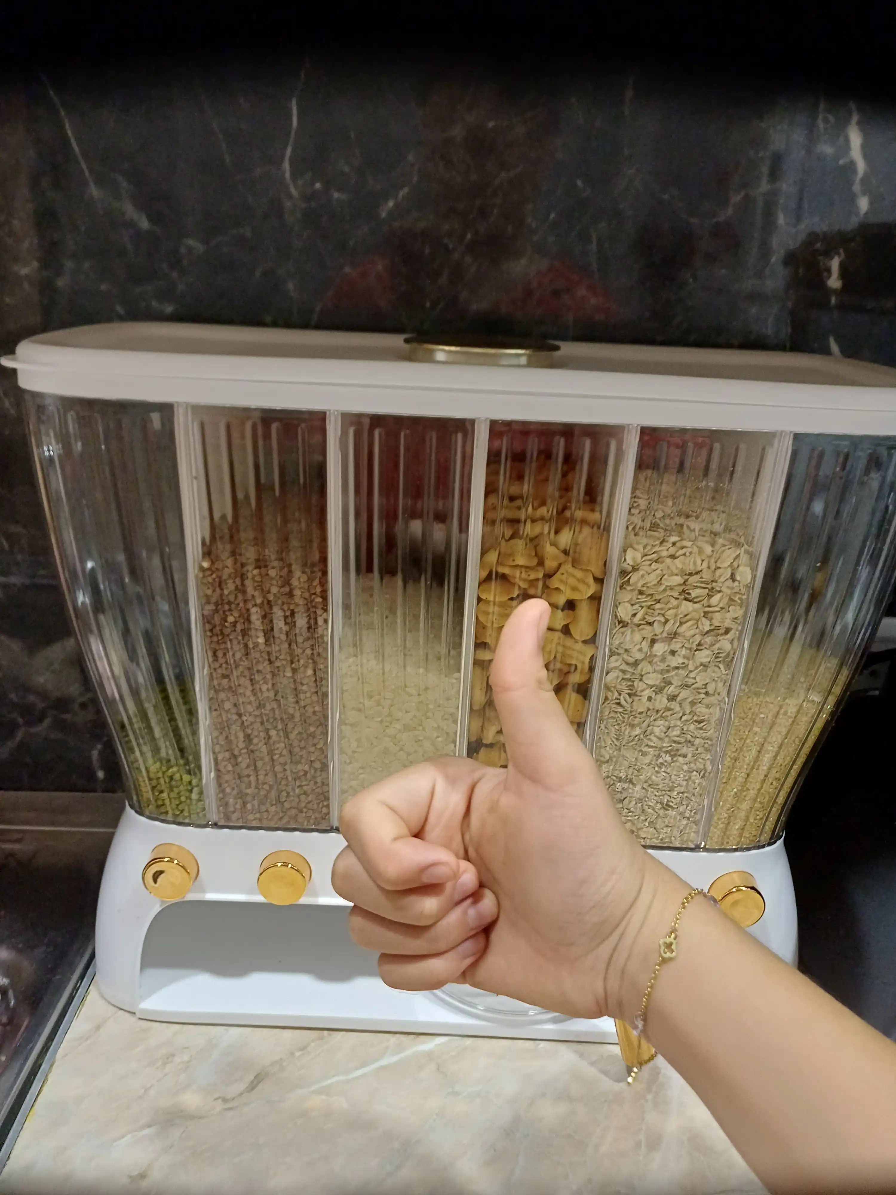Органайзер для кухни, диспенсер для продуктов, контейнер для круп, органайзер для зерна