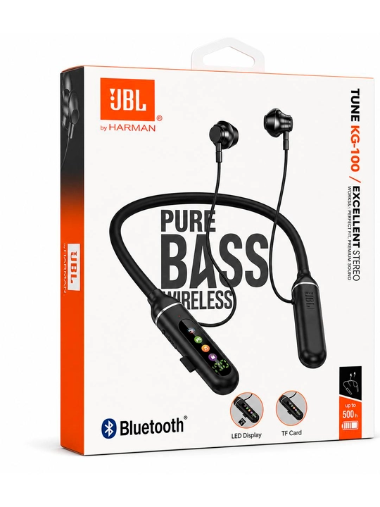 JBL Tune KG-100 Беспроводные Bluetooth Наушники Neckband с LED Дисплеем