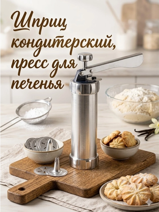 Кондитерский шприц-пресс для печенья - 