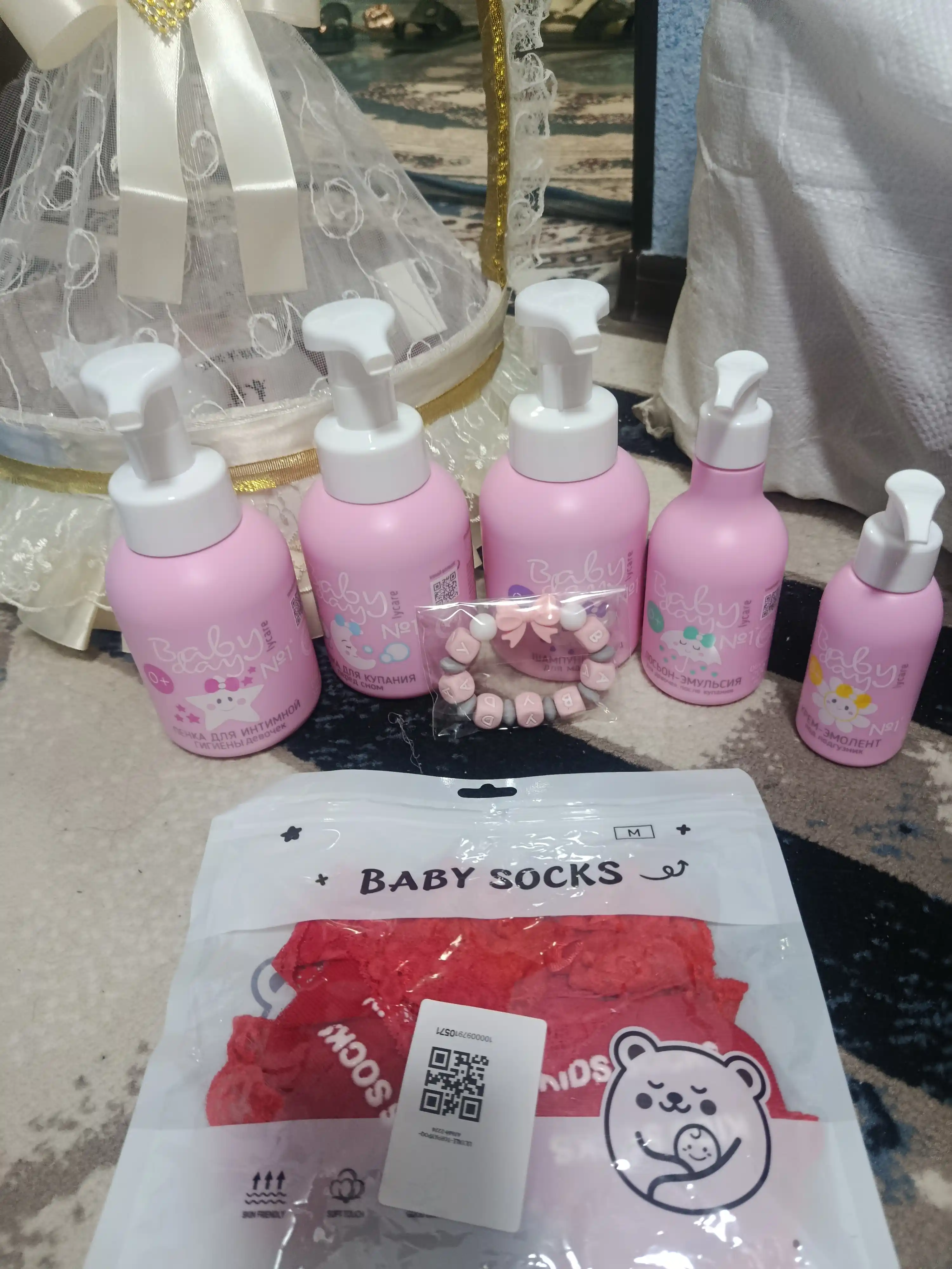 Набор 5в1 детская уходовая косметика Baby Day, для новорожденных детей