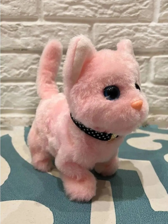 Котенок игрушка интерактивная, кошка робот, собачка робот, умный кот ходит, мяукает, лает