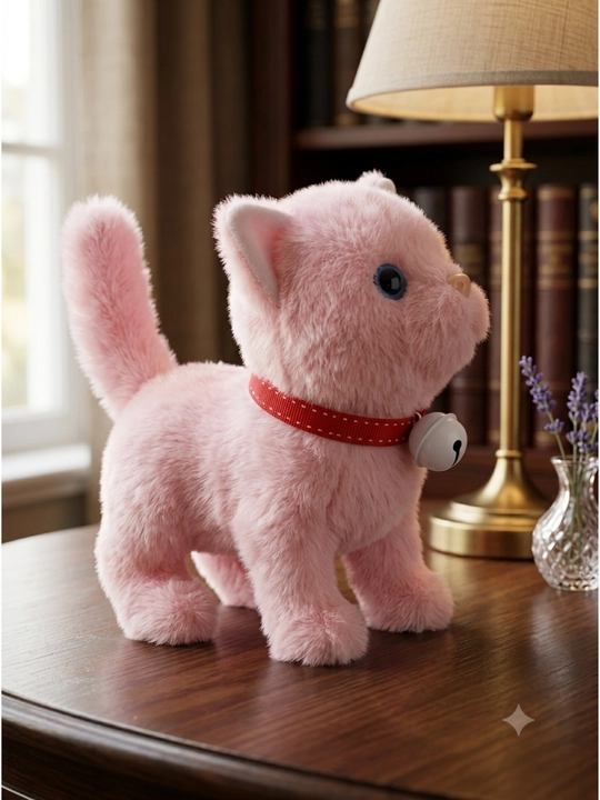 Котенок игрушка интерактивная, кошка робот, собачка робот, умный кот ходит, мяукает, лает