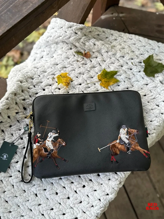 Santa Barbara Polo & Racquet Club мужская барсетка сумка, клатч для ноутбука и документов