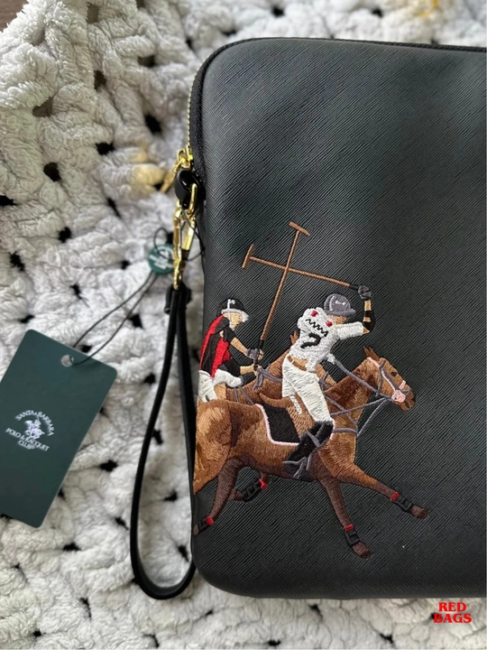Santa Barbara Polo & Racquet Club мужская барсетка сумка, клатч для ноутбука и документов