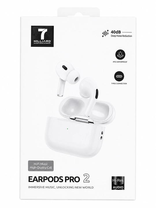 7 MILLIARD | EARPODS PRO 2 | HI-FI SOUND | BLUETOOTH 5.3 - 