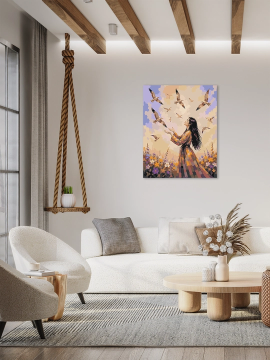 Raqamlar bo'yicha rasm chizish ARTERY "Qizlar", 40×50 sm