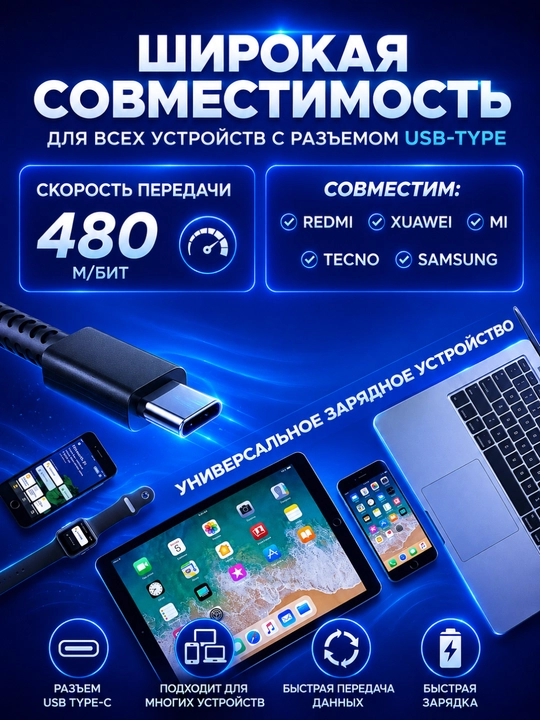 Зарядное устройство для Samsung, адаптер 45 Вт PD, быстрая зарядка, 6А