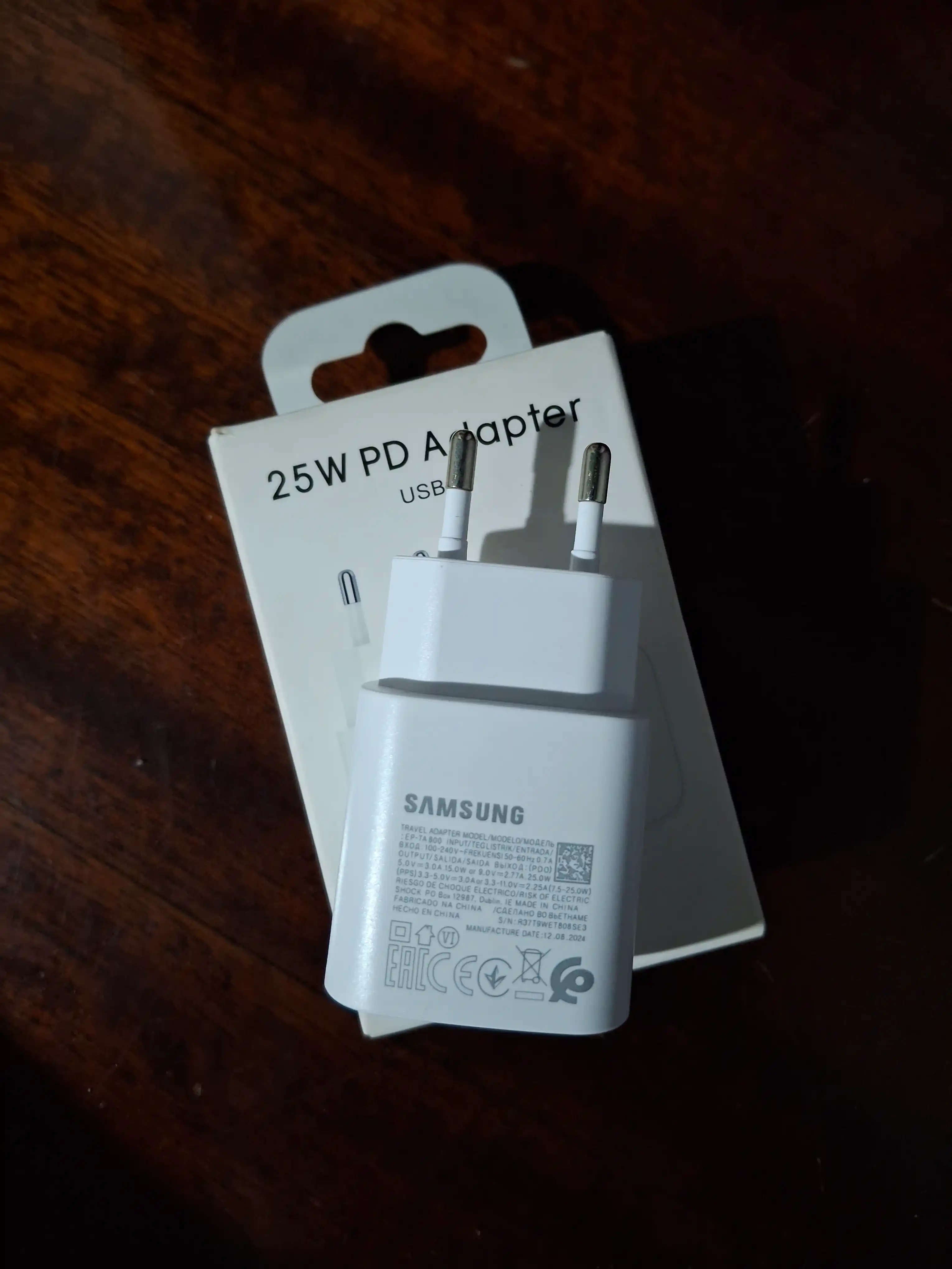 Зарядное устройство Samsung 25W + Type-C с быстрой зарядкой, Fast Charging Type-C to USB-C
