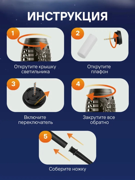 Quyosh panelli bog‘ ko‘cha chirog‘i, namlikdan himoyalangan