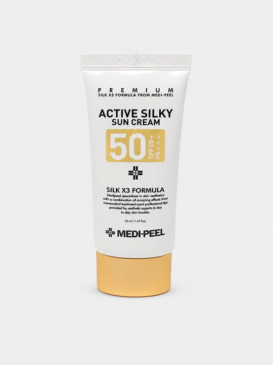Yuz uchun quyoshdan himoyalovchi MEDI-PEEL Active Silky Sun Cream SPF50+, 50 ml