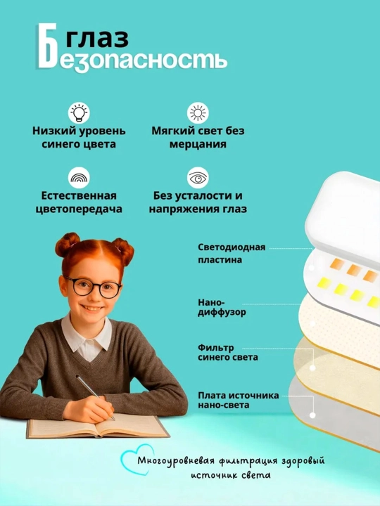 Akkumulyatorli aqlli stol lampasi