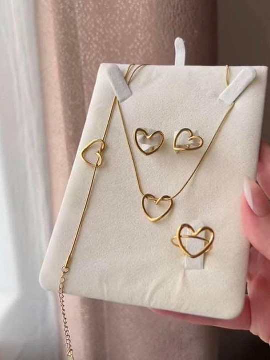 VAN CLEEF набор бижутерий, кольцо, серьги, цепочка, браслет