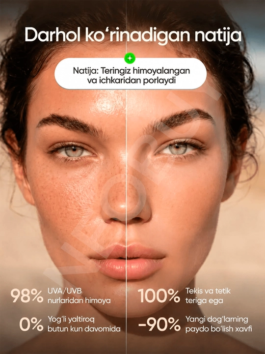 Quyoshdan himoya qiluvchi krem SPF 50 yuz va tana uchun, orginal spf krem