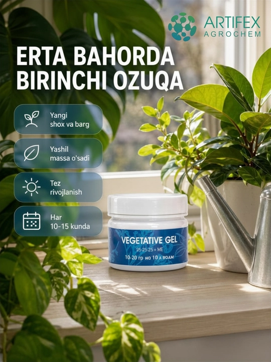 Удобрение для растений Artifex Agrochem Vegetativ gel, 100 г