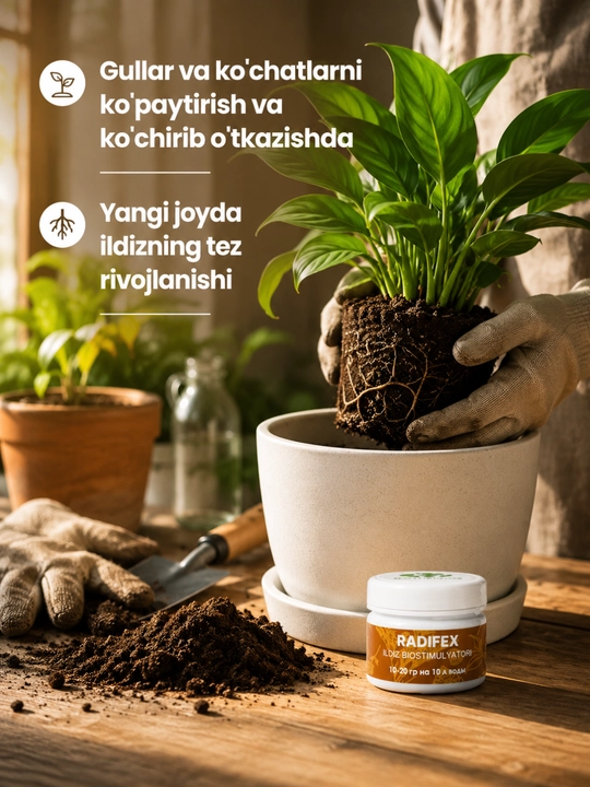 O‘simliklar uchun "Artifex Agrochem Radifex" o‘g‘iti, 100 g