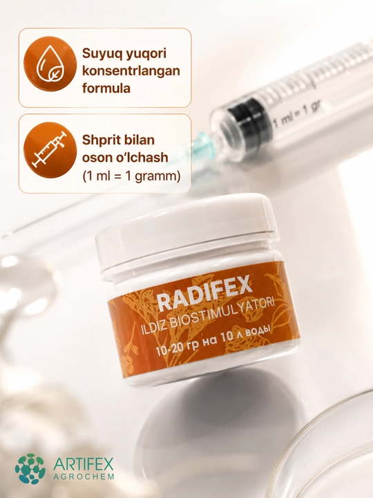 O‘simliklar uchun "Artifex Agrochem Radifex" o‘g‘iti, 100 g