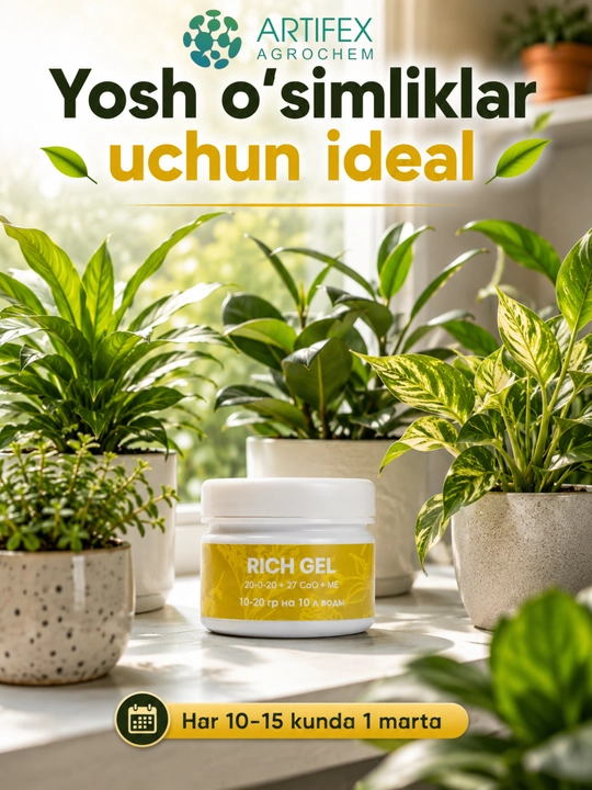 Artifex Agrochem Rich Gel gul uchun o'g'iti, 100 g