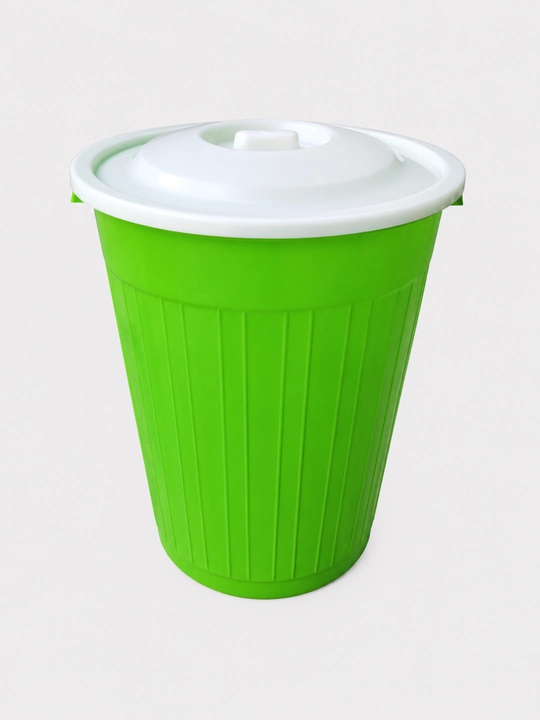 Universal plastik bak qopqoqli uy va hovli uchun chiqindi savati