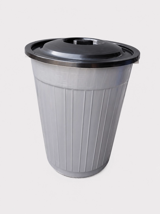 Universal plastik bak qopqoqli uy va hovli uchun chiqindi savati
