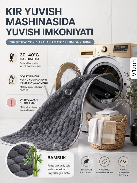 Matras uchun qoplama namatrasnik, rezinali matras qoplama