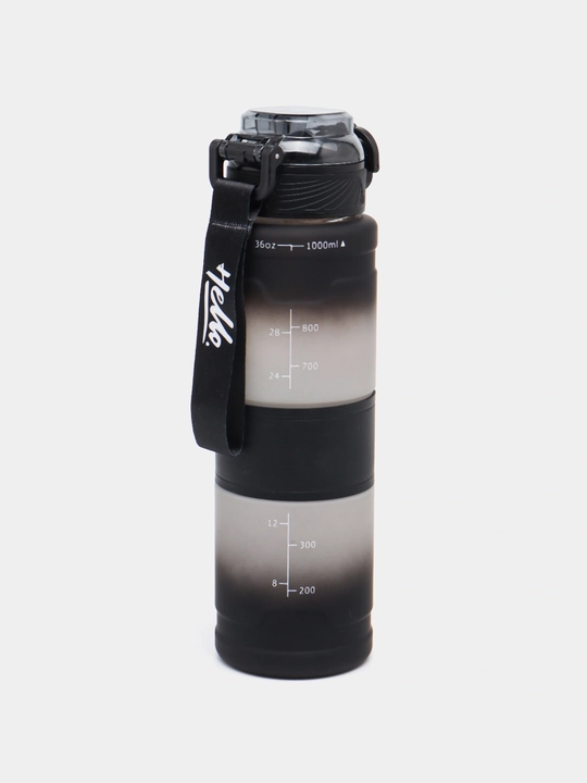 Suv idish, sheyker butilkalar, fitnes va kunlik sport uchun suv idish, 1000 ml matli