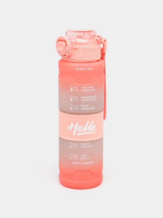 Suv idish, sheyker butilkalar, fitnes va kunlik sport uchun suv idish, 1000 ml matli