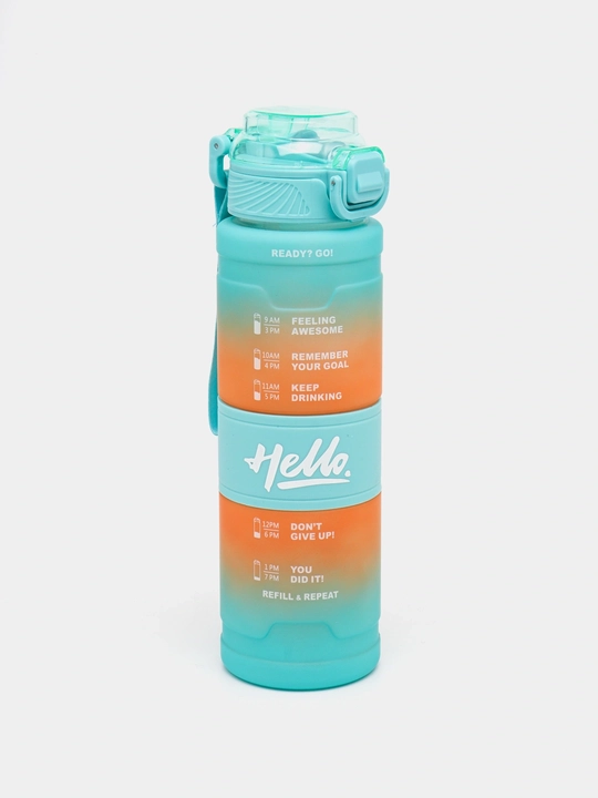 Suv idish, sheyker butilkalar, fitnes va kunlik sport uchun suv idish, 1000 ml matli - 
