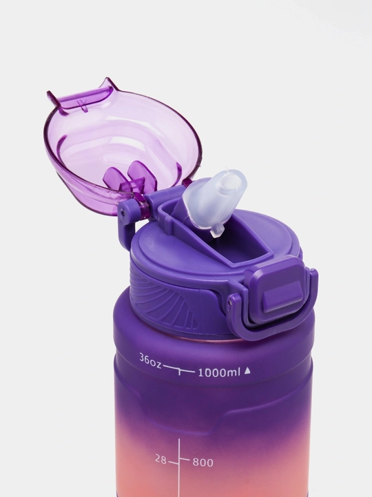 Suv idish, sheyker butilkalar, fitnes va kunlik sport uchun suv idish, 1000 ml matli