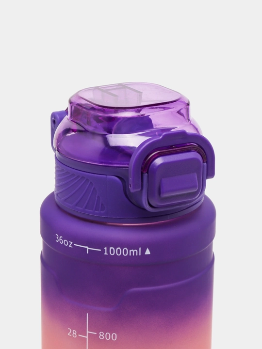 Suv idish, sheyker butilkalar, fitnes va kunlik sport uchun suv idish, 1000 ml matli